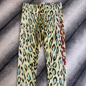 Gucci GG Gucci Logo Leo Leopard Leggings